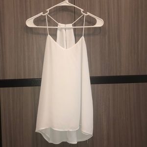 Express brand white Barcelona cami tank top